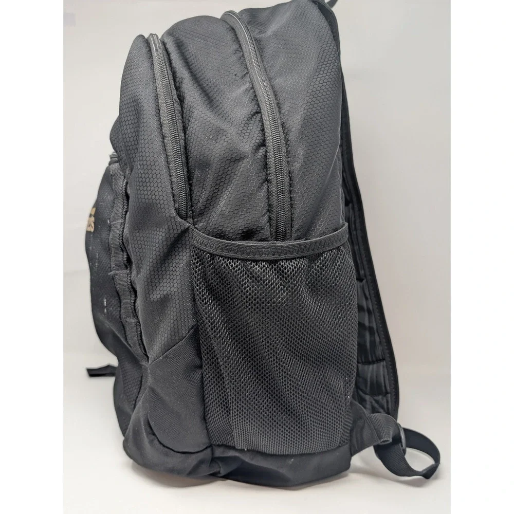 Adidas Backpack LoadSpring Black Gold Honeycomb Ripstop School Sports Bag NICE!